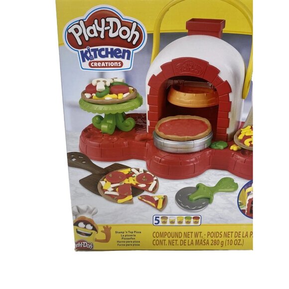Play-Doh Stamp N' Top Pizza Oven Toy Kitchen Play Doh Set Fun - Picture 2 of 8